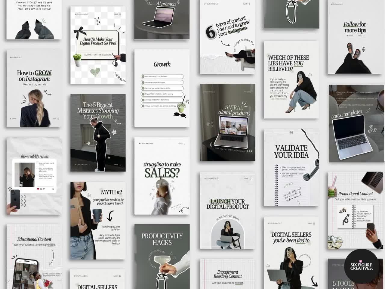 80 Trendy Carousels For Digital Marketing, Digital Marketing Carousels PLR, IT GIRL Carousels, Aesthetic Instagram Carousels, Carousels Plr video poster