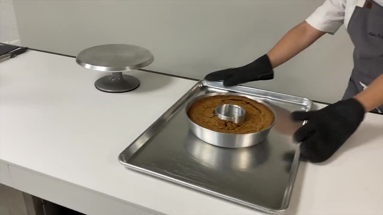 Aluminum Cake Ring Pan 8 In Tube Pan for Baking Pound Cake Tube