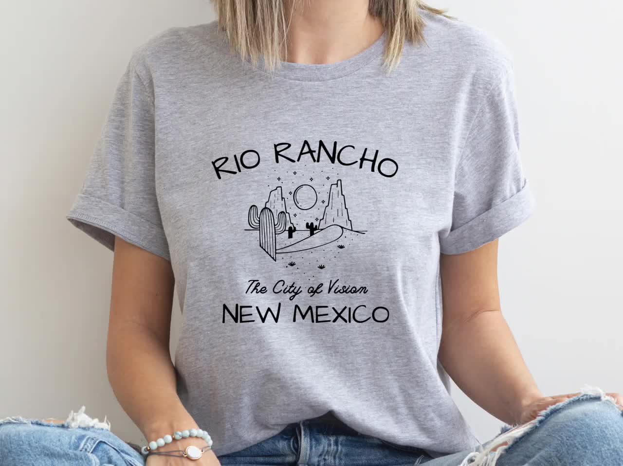 Rio Rancho Shirt Unisex Softstyle Tee Rio Rancho NM T Shirt New Mexico Clothes Desert Cactus Design Rio Rancho Gift Rio Rancho T Shirt