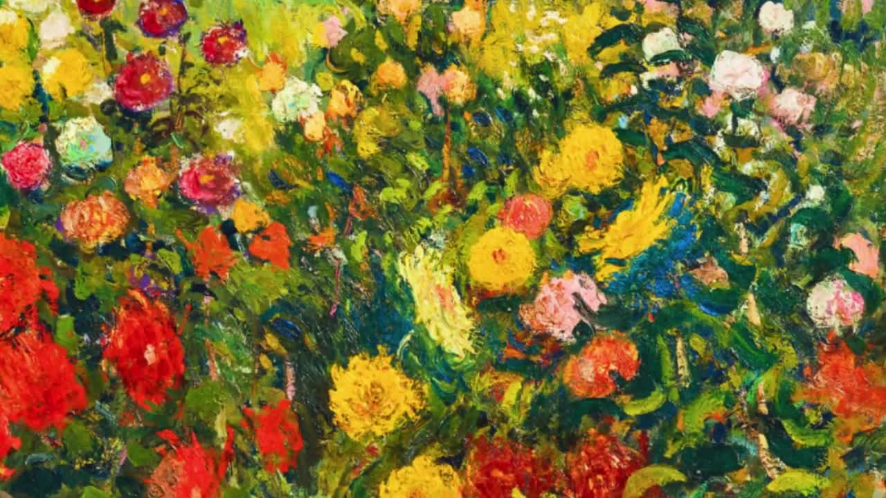 ピンチョン「ダルネタの庭」ジクレー版画：フランス印象派の風景画