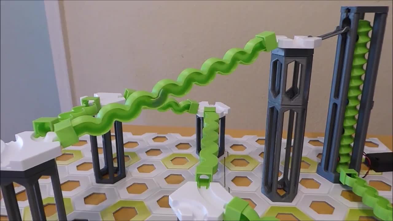 Gravitrax kompatible Schlangen Schienen - Erweiterung, Zubehör; 3D