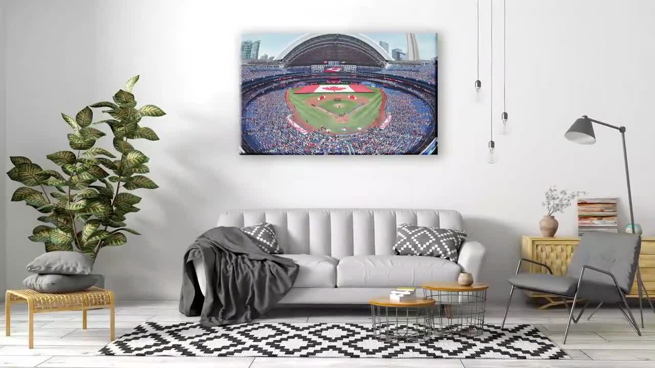 Rogers Center, Stadium Canvas, Sport Art, Gift for him, Framed