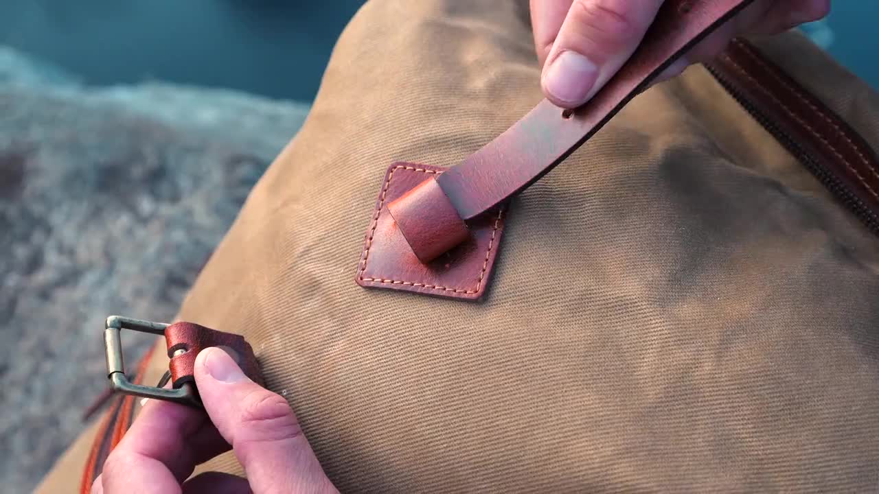 Drakensberg Rucksack Schwarz Vintage Tasche Leder Rucksack Damen