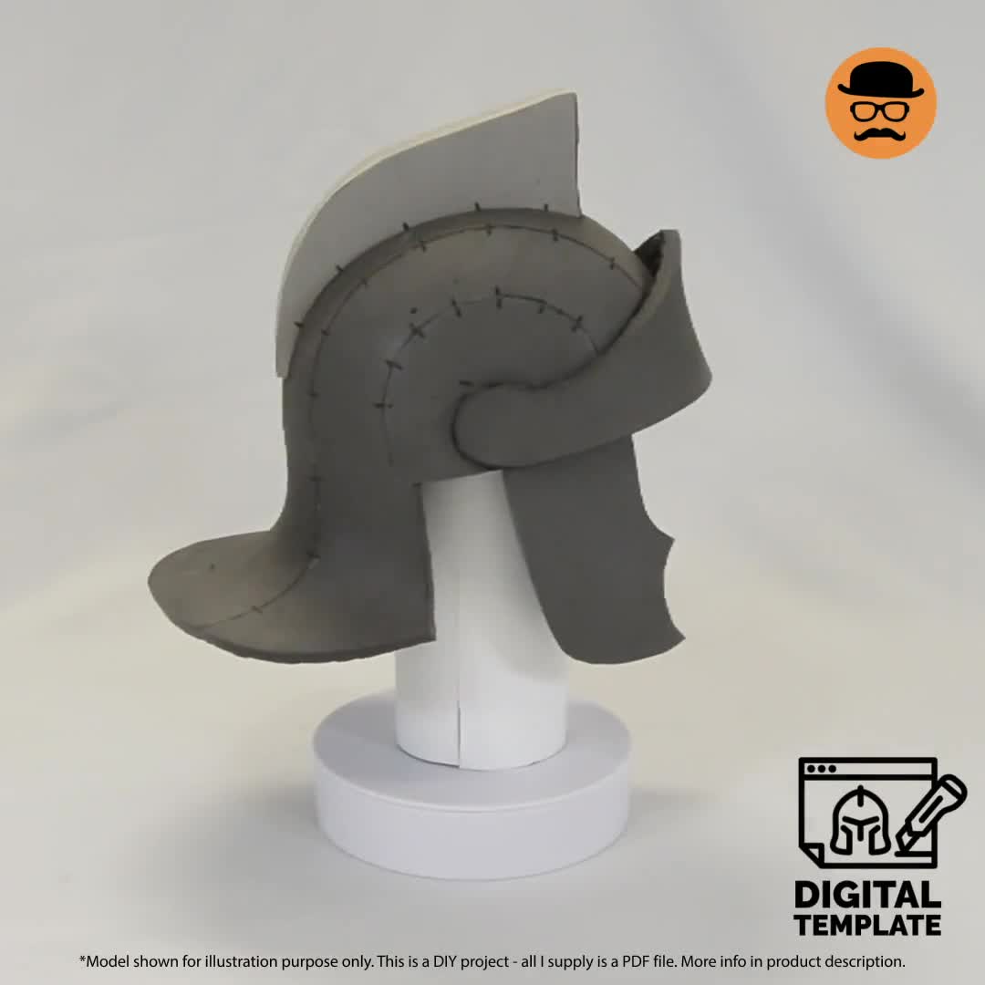 DIY Roman soldier helmet templates for EVA foam & crafting Help Book!