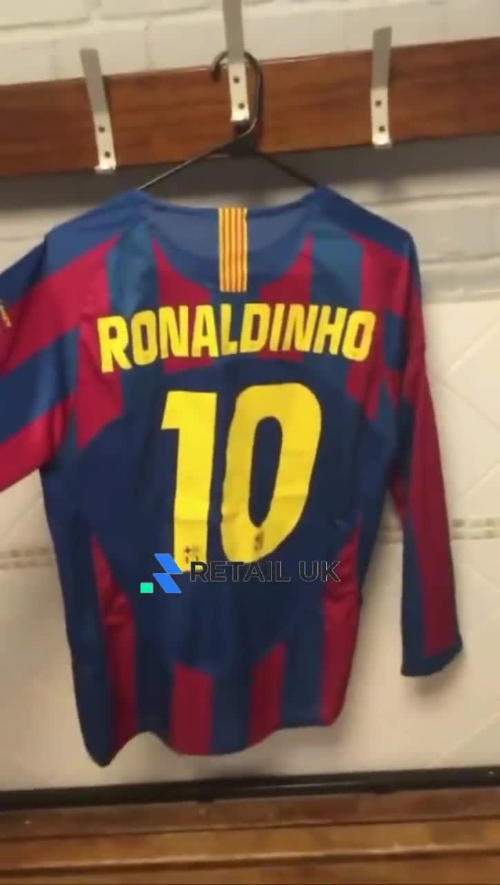 Barcelona 2006 UCL Final Shirt Ronaldinho 10 | Barcelona 06