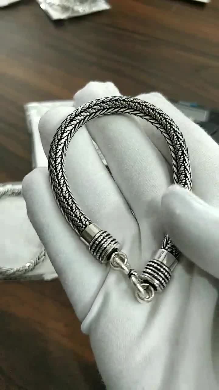 7mm Thick Weave Chain Bracelets | Heavy Weave Chain Bracelet