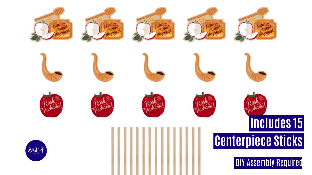 Décoration Du Nouvel An Juif Shana Tova Rosh Hashana Bannière Rouge Et Dorée à Paillettes Pour Fournitures De Fête Sainte Juive