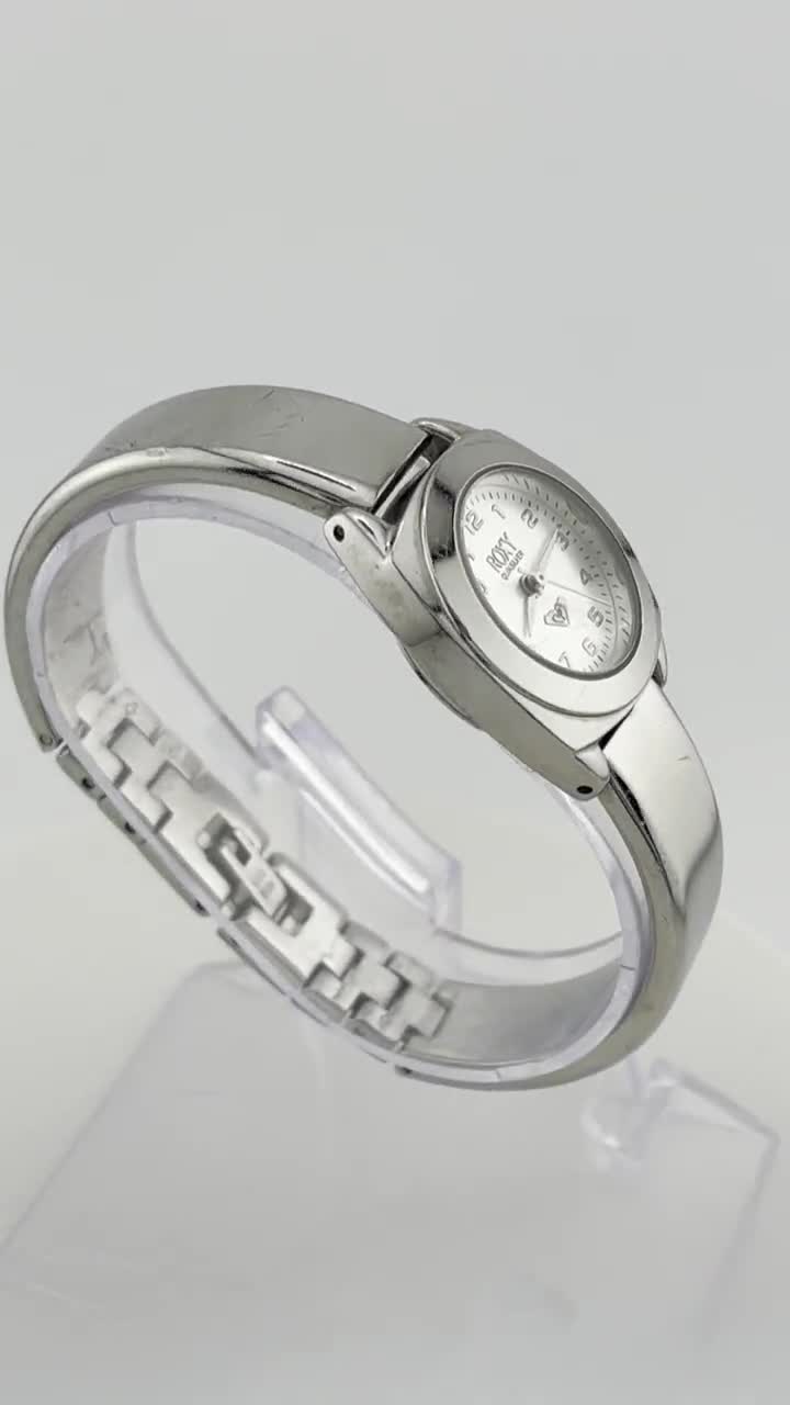 Vintage Roxy Quiksilver RX210 Women's Silver-tone Quartz Watch