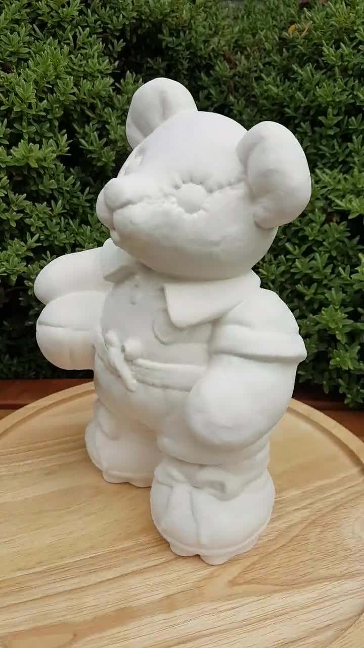 Paint Your Own Teddy Bear Kit, Ceramic Rugby Sport Bear Bisque Figure, Eco  Friendly Craft, DIY Ceramic Craft Kit With Paints, Crafter Gift 