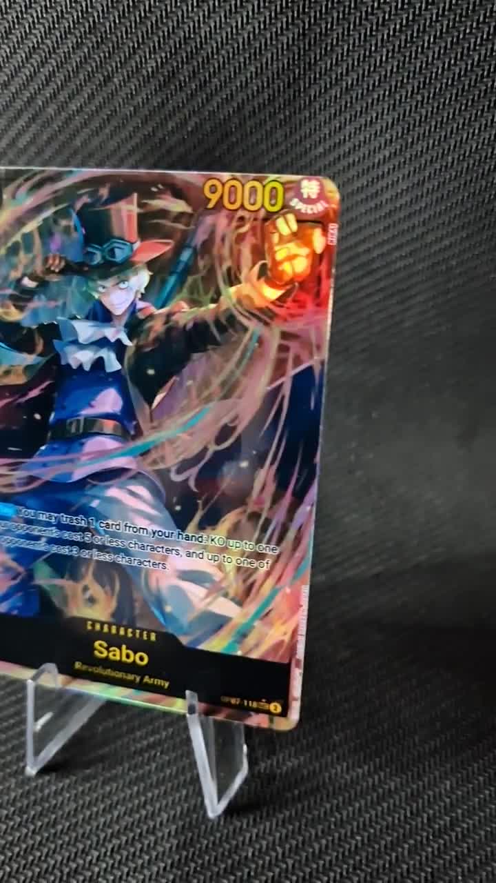 One Piece Proxy Card Holo - Sabo OP07-118 Character Sec - Etsy
