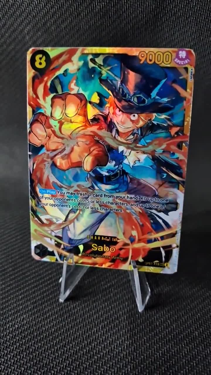 One Piece Proxy Card Holo - Sabo OP07-118 Character Sec - Etsy