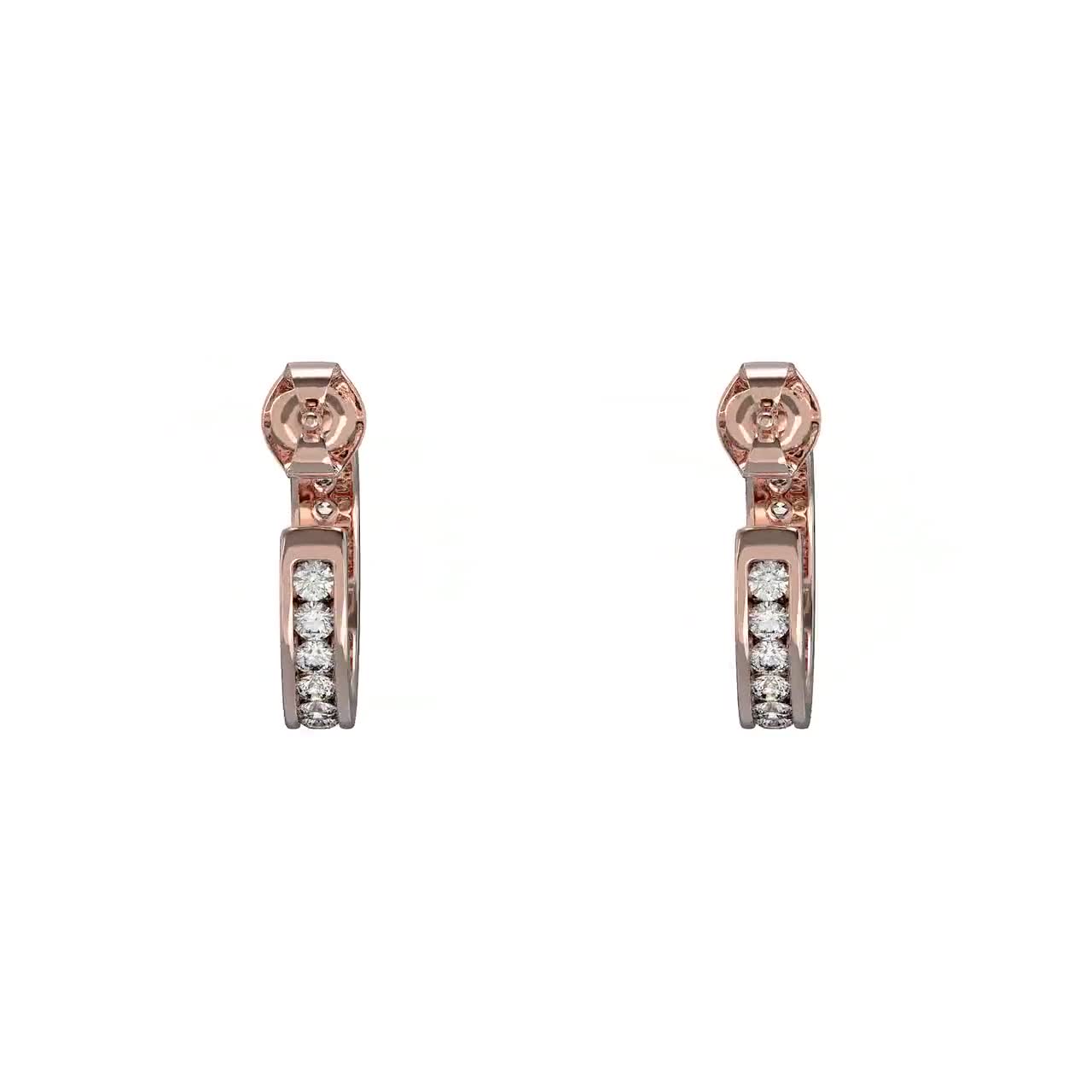 Aeon Orecchini A Cerchio In Argento Sterling 925 Con Zirconia Cubica AAA: Ipoallergenici, Eleganti, In Confezione Regalo Con Panno Lucidante