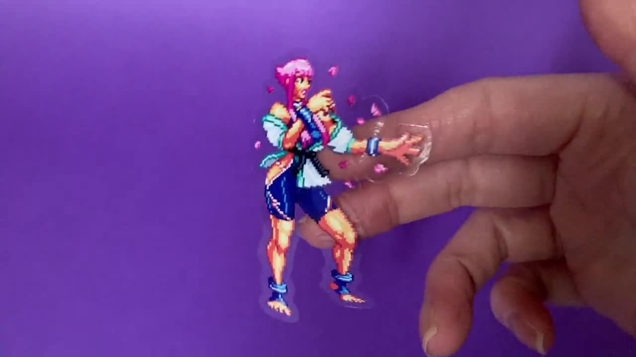 【早い者勝ち】【新品未使用】ManOn アクスタ ステッカー まとめ Manon Street Fighter 6 Sticker: Outfit 1 - Clear Waterproof Vinyl