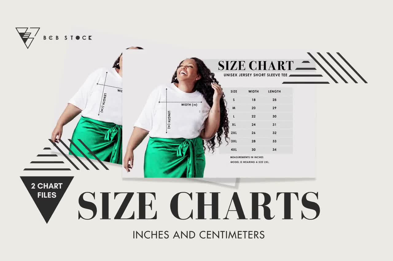 Unisex Tshirt Size Chart Size Chart Plus Size Model Bella Canvas White Tee Size Chart Mockup African American Model Diverse Model