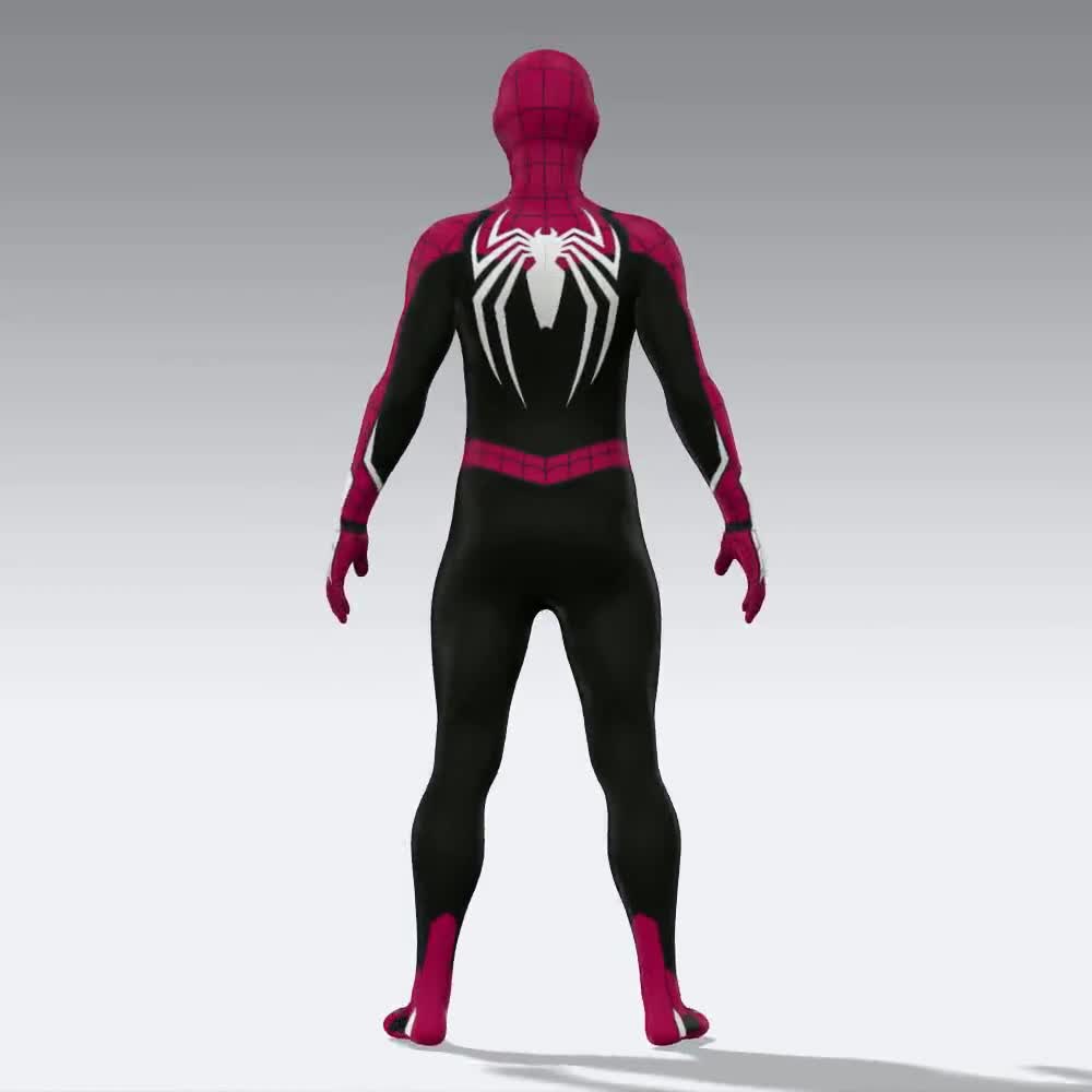 Spider-Man Dye Sub Pattern Advanced Suit 2.0 Suit Style II Cosplay Bodysuit Male/Masculine video poster