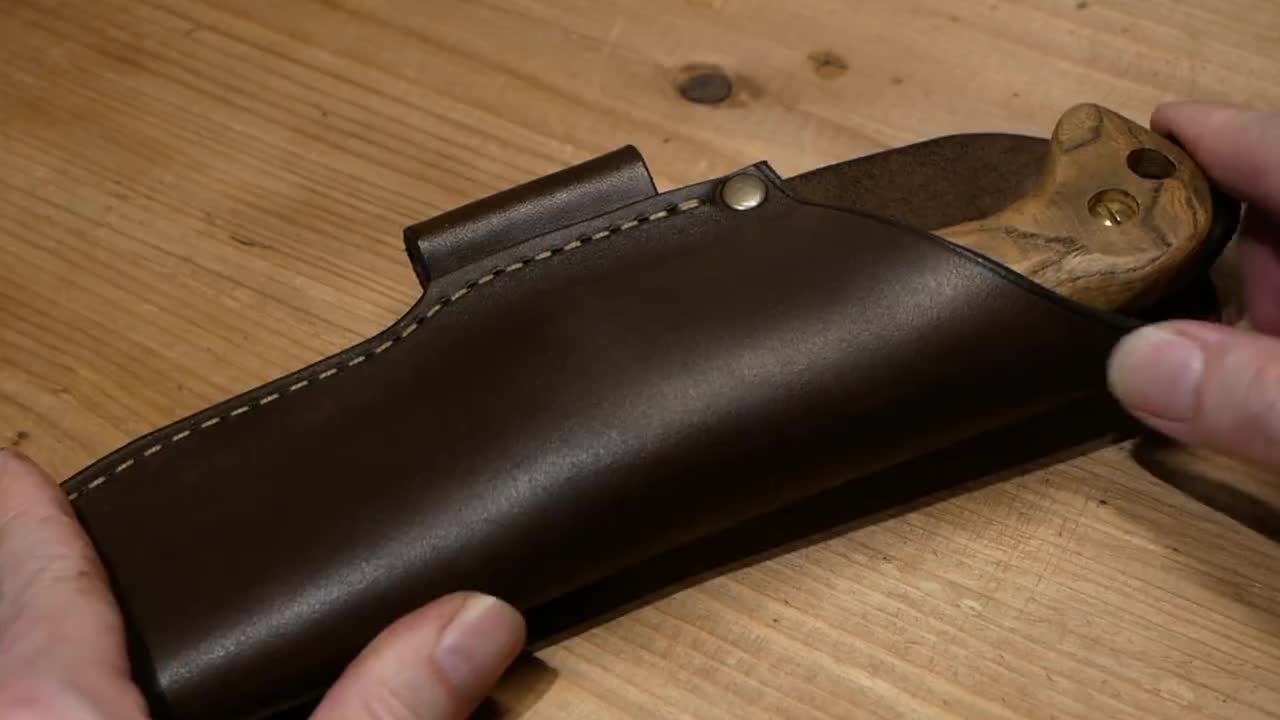 ブッシュクラフト レザーシース #2 KA-BAR BK2用 ダークブラウン