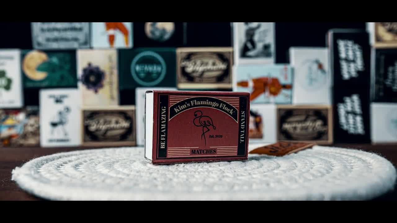 Bulk Custom Vintage Matches - Personalized Matchboxes - Favor Matchboxes - Vintage Decor - Bridal Shower - Boho wedding - Rustic wedding video poster