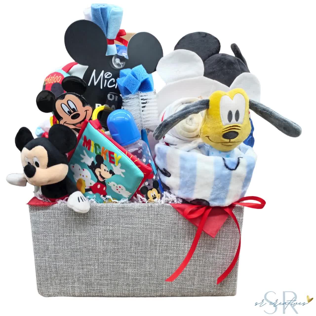 Disney Mickey Mouse Bottle Gift Set with Pacifier and Rattle