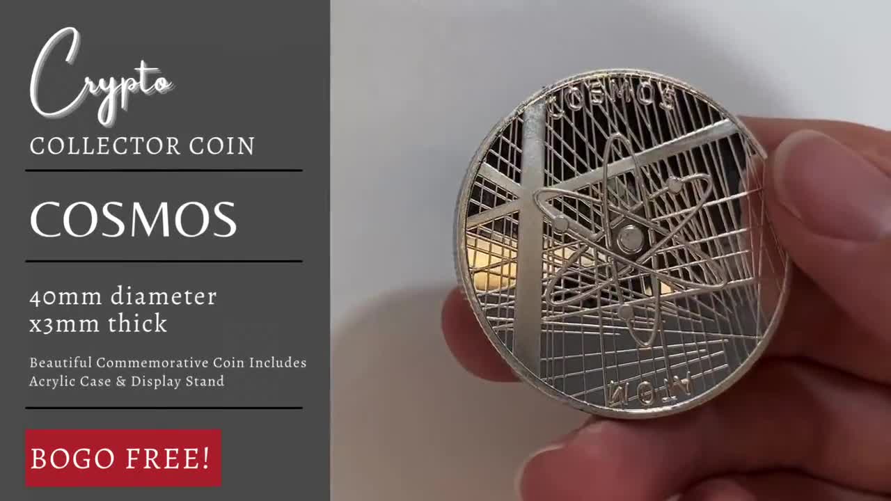 COSMOS COIN, ATOM Coin, Criptomoneda Conmemorativa De Coleccionistas -  Hierro con chapado en oro / plata