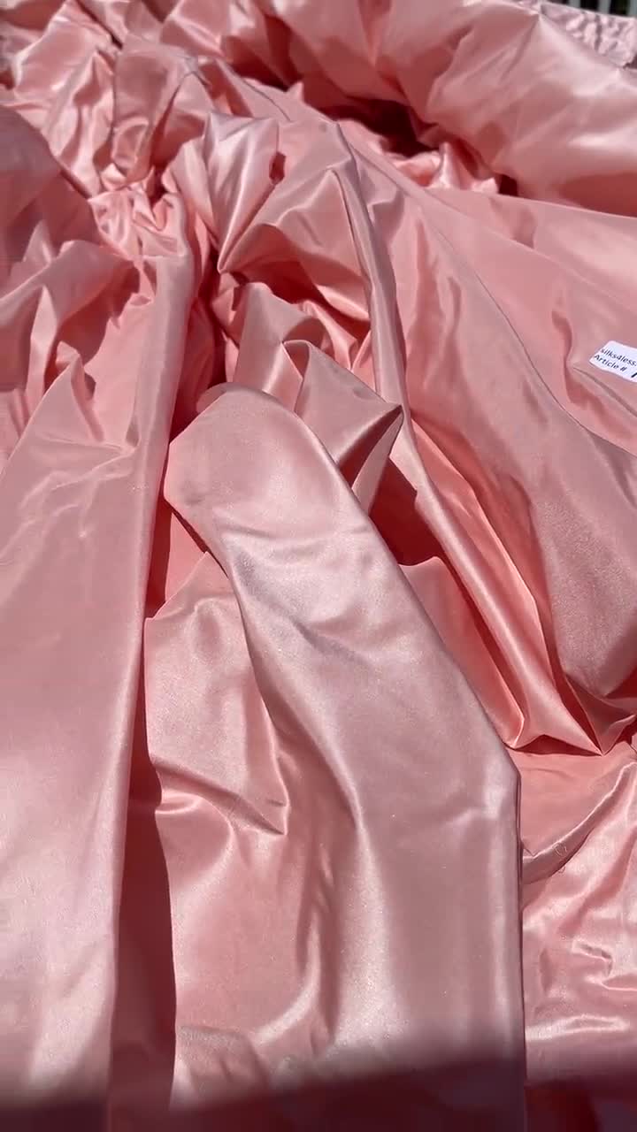 Fabulous Quality Silk Taffeta Iridescent BABY PINK 