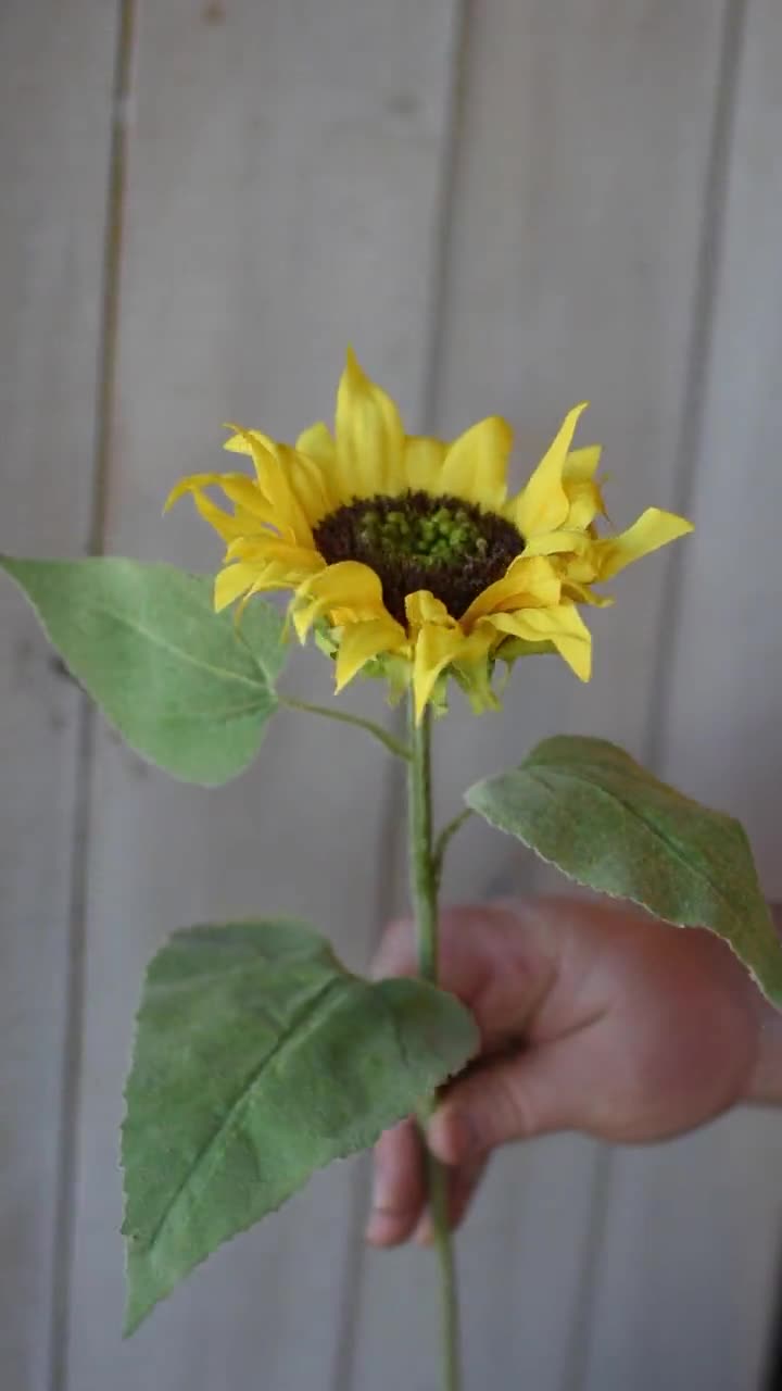 Faux Sunflower Stem