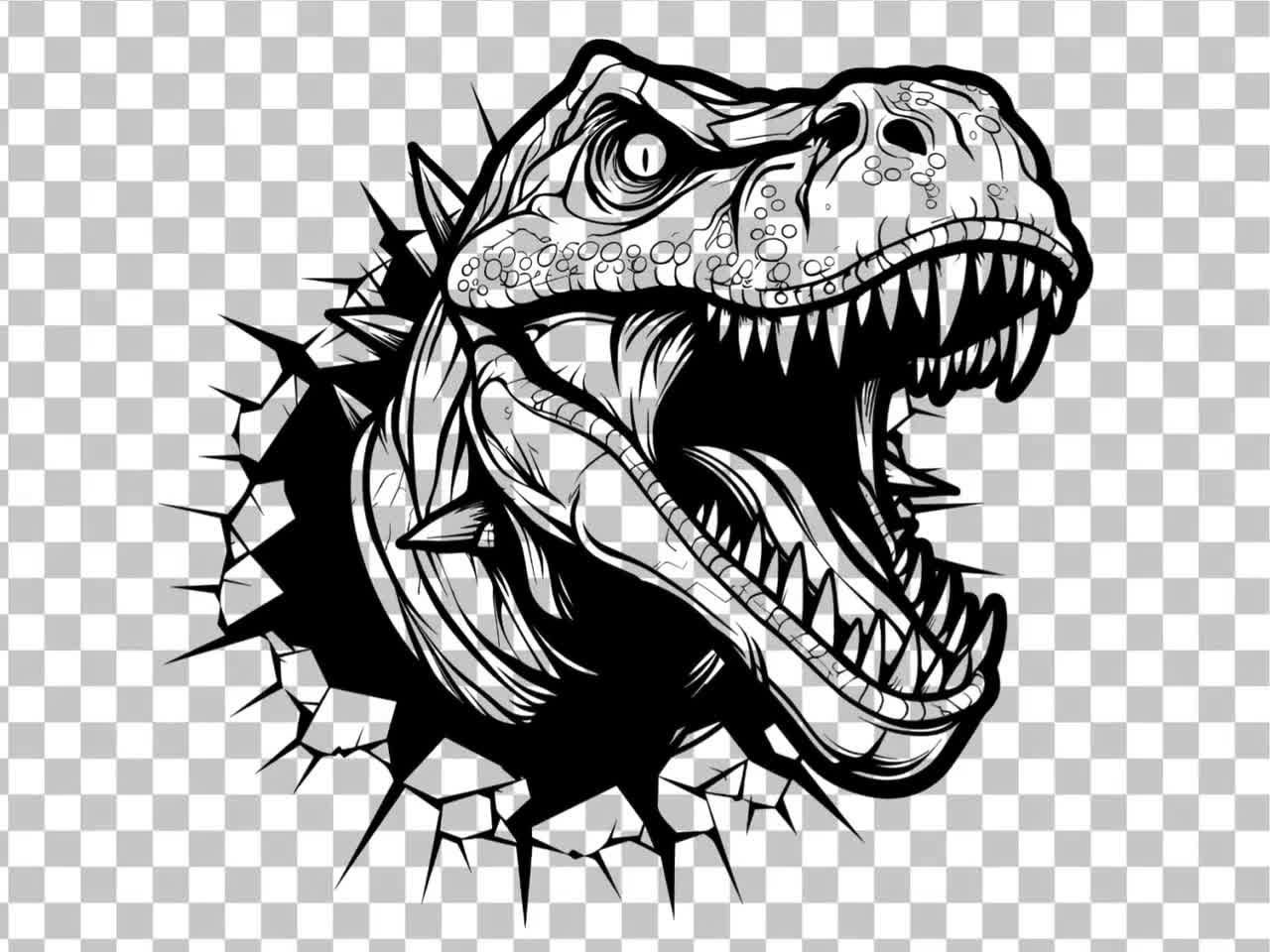 『T.rex』 クレイアート　絵画 Amazon.co.jp: Aihonmin ティラノサウルス レックス ペイント