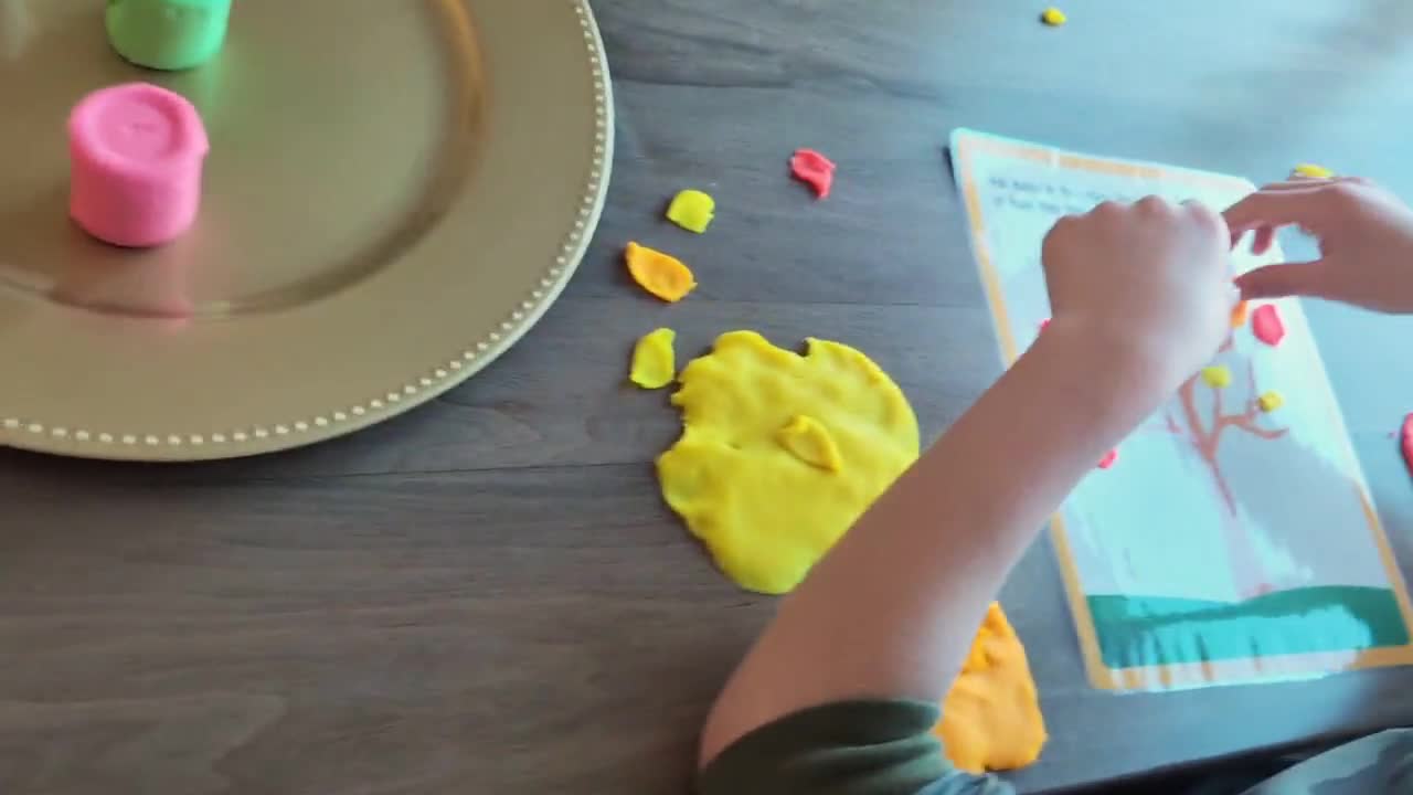 Thanksgiving Play Dough Mats (video)