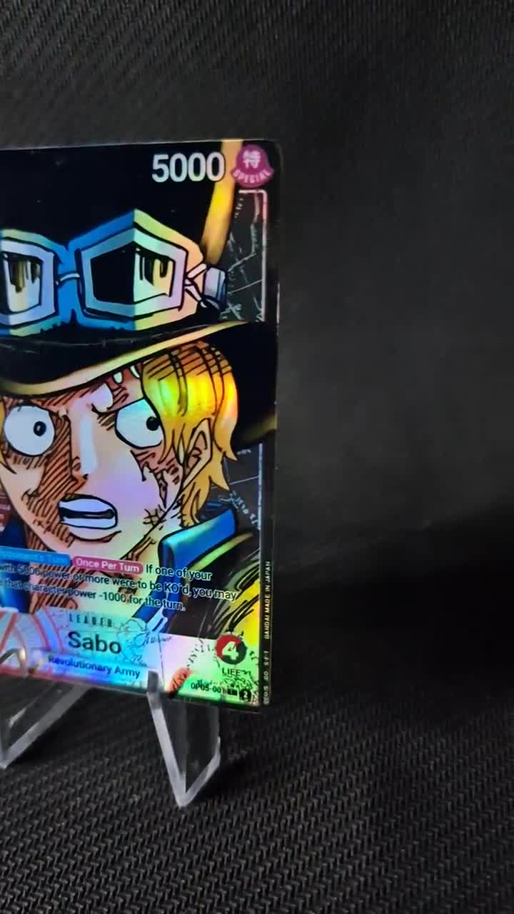 One Piece Proxy Card Holo - Sabo Leader OP05-001 Alt Art - Etsy Canada