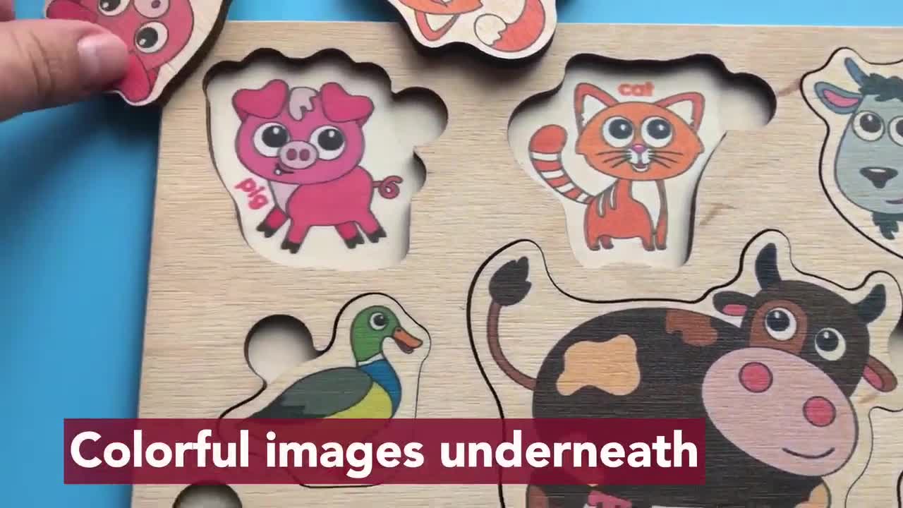 QUOKKA - Rompecabezas de madera para niños de 4 a 6 años – Rompecabezas  Montessori para niños pequeños de 3 a 5 años – Juego preescolar de  aprendizaje