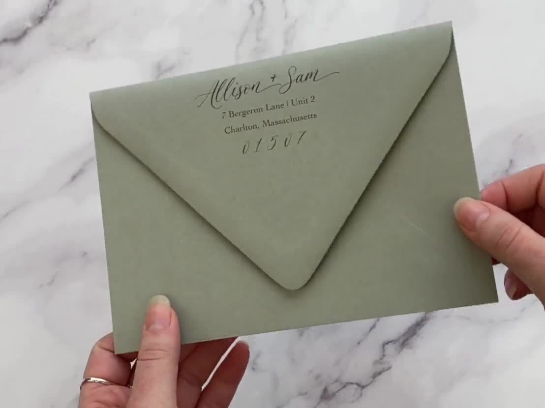 Enveloppes #10 verte, paquet de 25