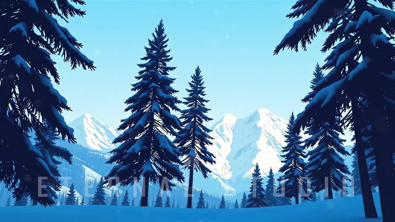 Animated Forest Snow Wallpaper