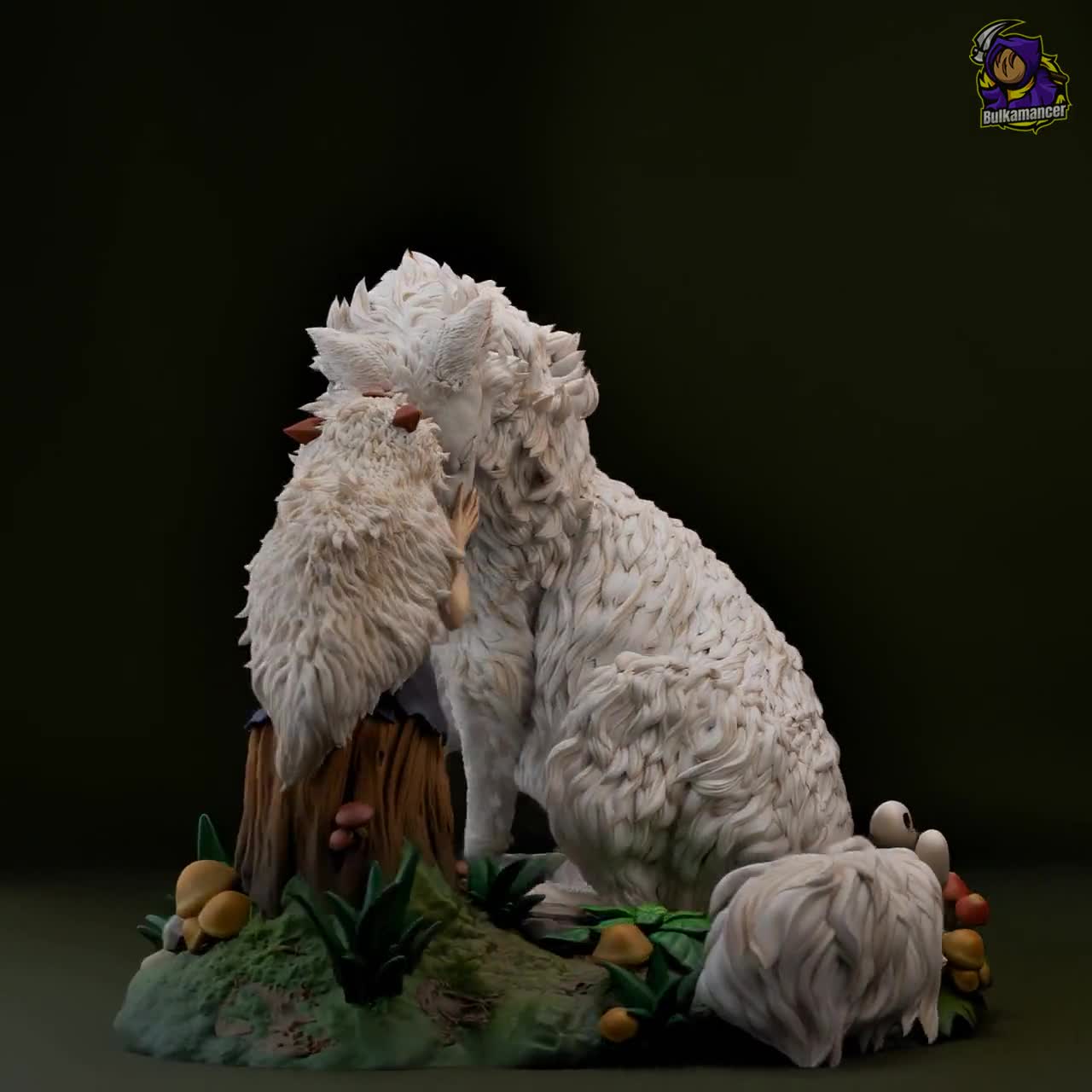 フィギュア サン 22 cm / 8.66 インチ (塗装済み) - もののけ姫 - 3D