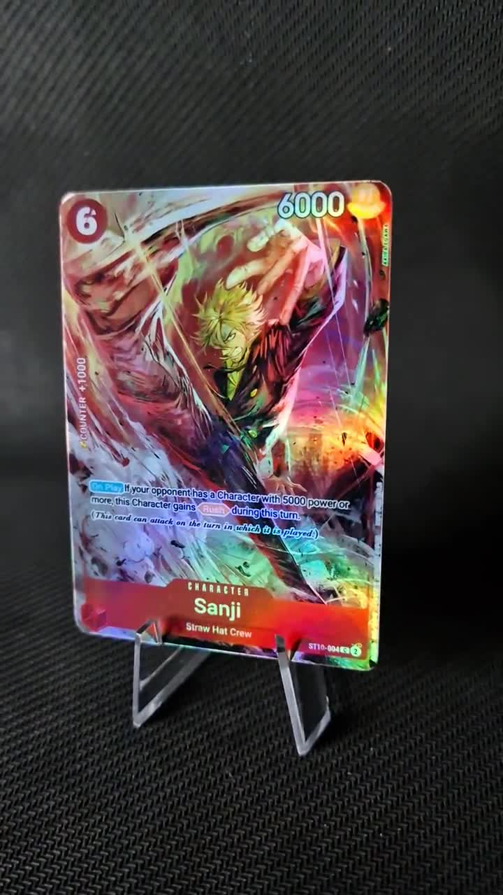 One Piece Proxy Card Holo - Sanji ST10-004 Character 8 Pack Battle