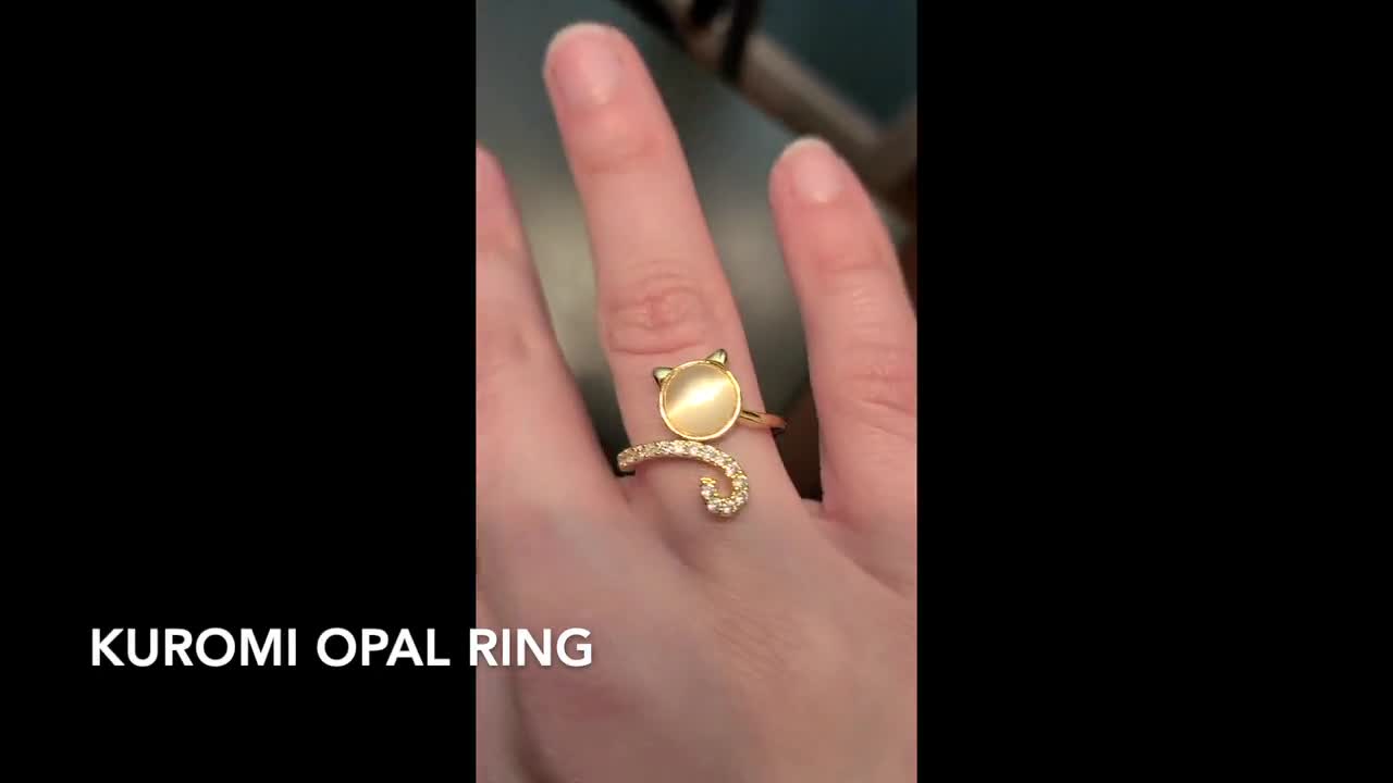 HCharm Kawaii Sanrio Cinnamoroll Ring Cute Cartoon Anime Open Adjustable  Finger Rings For Women Girls Birthday Fashion Jewelry Gift | Lazada PH