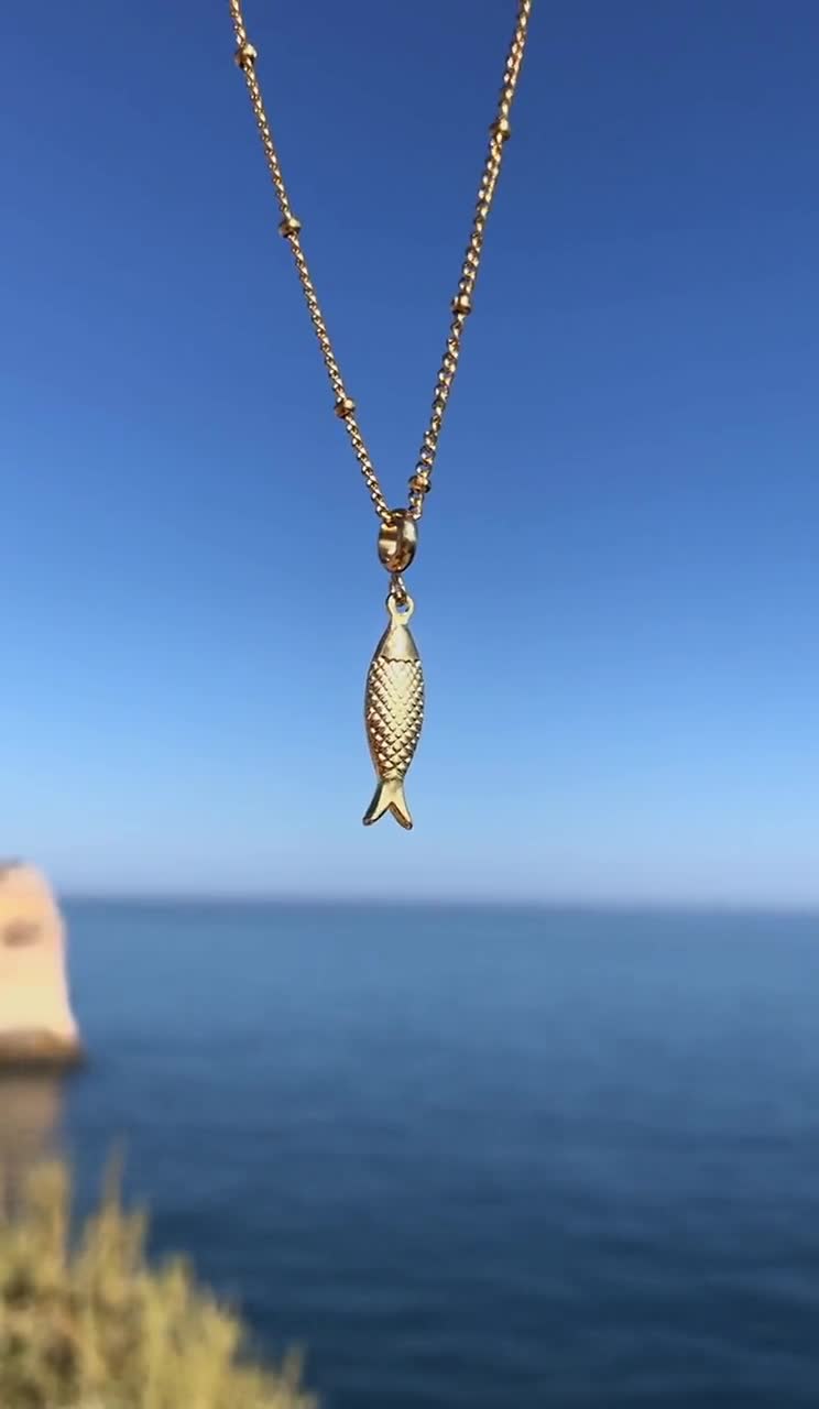 Collier pendentif conque de style bohème avec coquillage Saint-Jacques