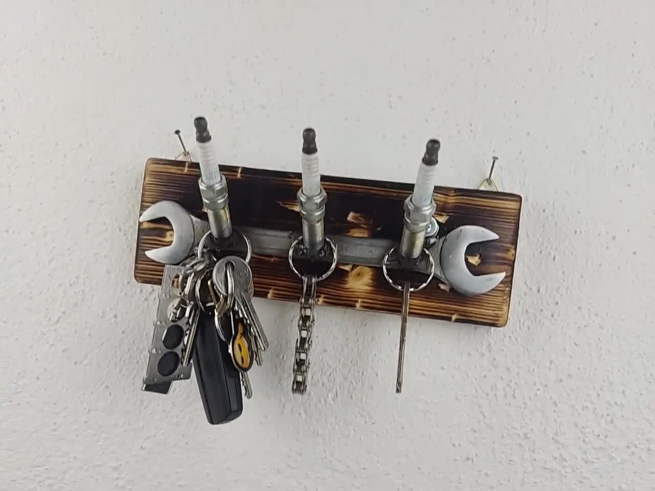 Key Rack Made of Spark Plugs for Car Lovers Absolutely