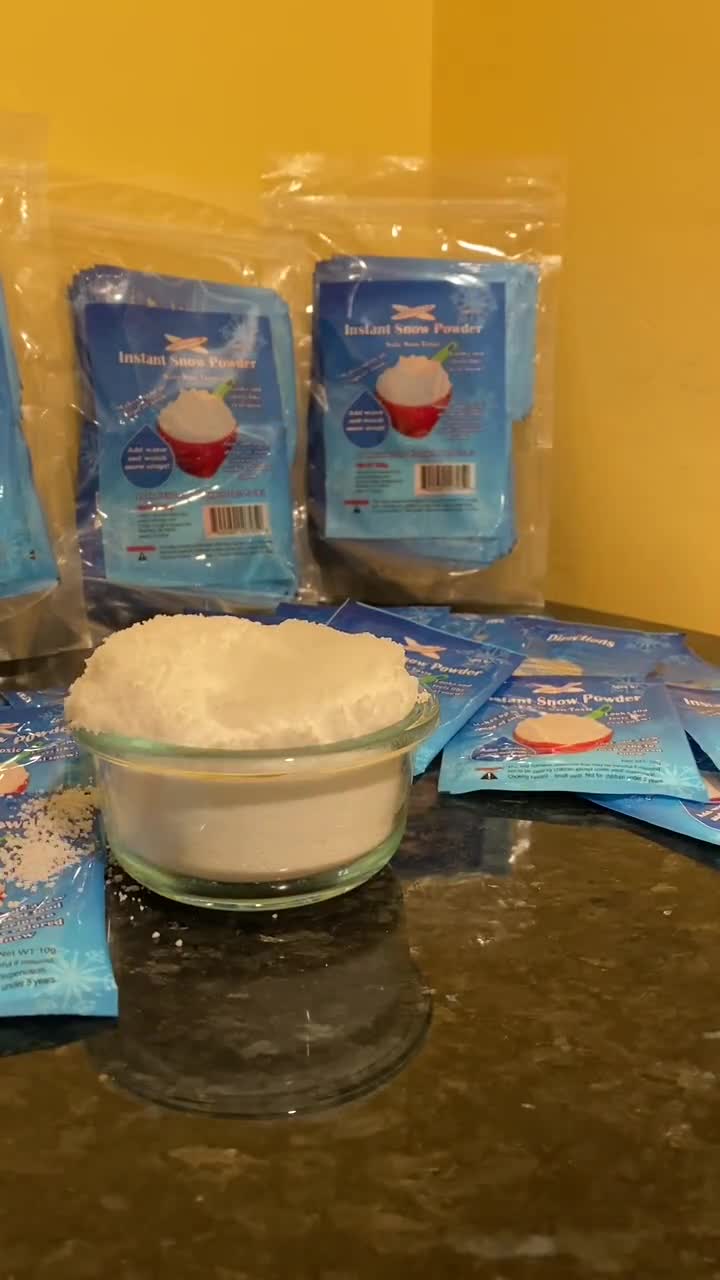 Snow Powder Sodium Polyacrylate Quick and Easy Way to Make Instant