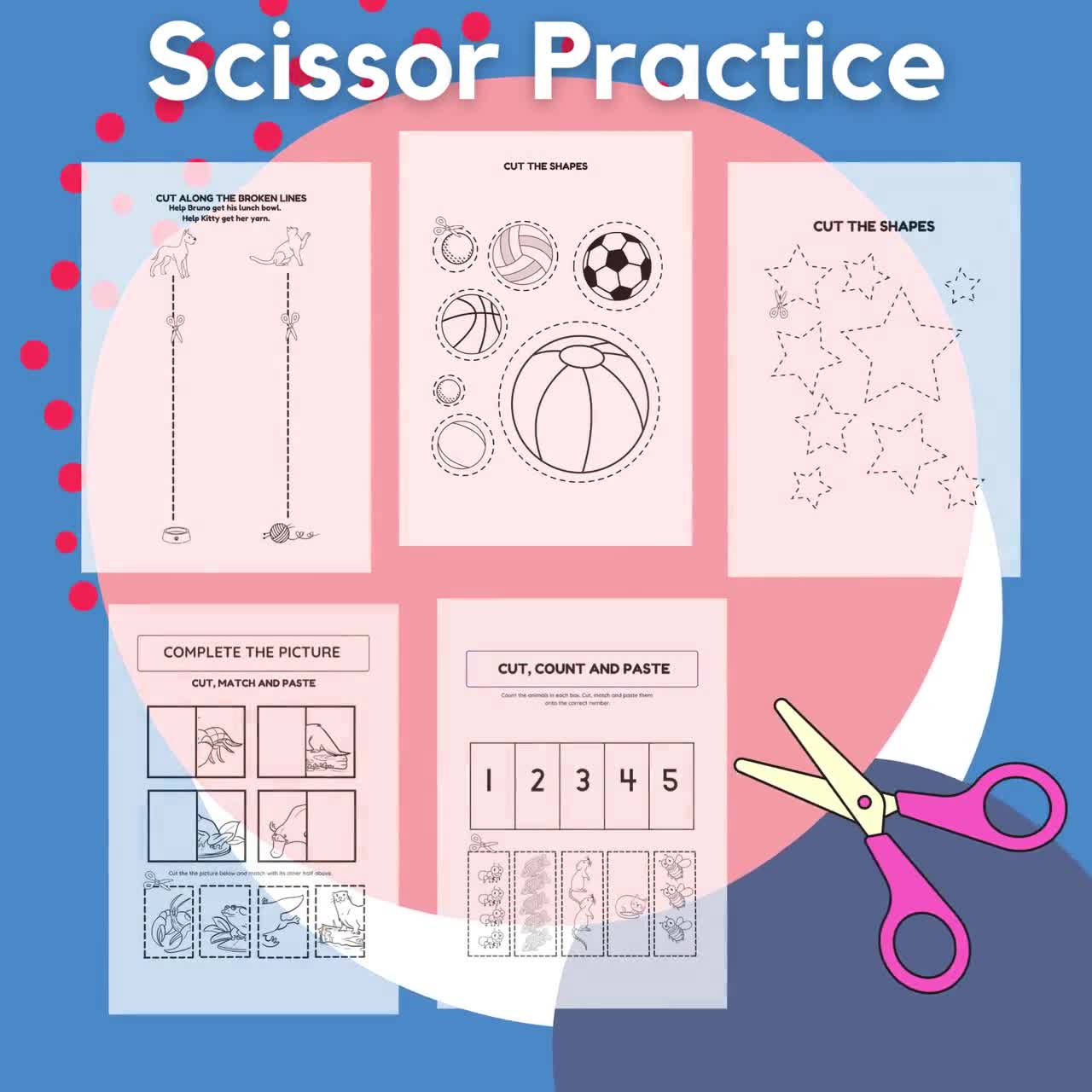 We Try Five Scissor Skill Workbooks - how we montessori