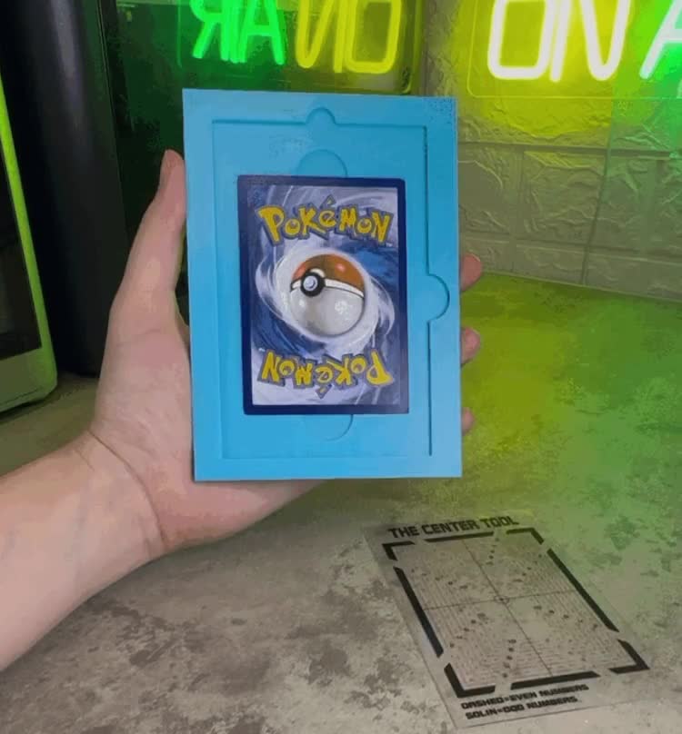 Pokmon Card Centering & Grading Tool Base  3D Printed PSA/BGS Alignment  Guide