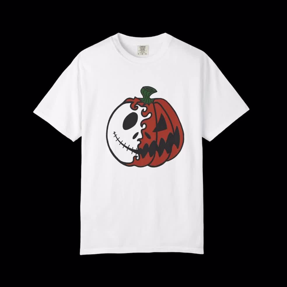 Jack Skellington Halloween T-shirt, Pumpkin Face Tee, Halloween Parent Shirt, Nightmare Before Christmas, Fall Fashion, Jack O Lantern Shirt video poster