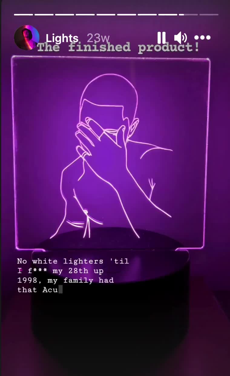 Bløde Lagring Utrolig Frank Ocean Blonde Album LED Night Light - Etsy