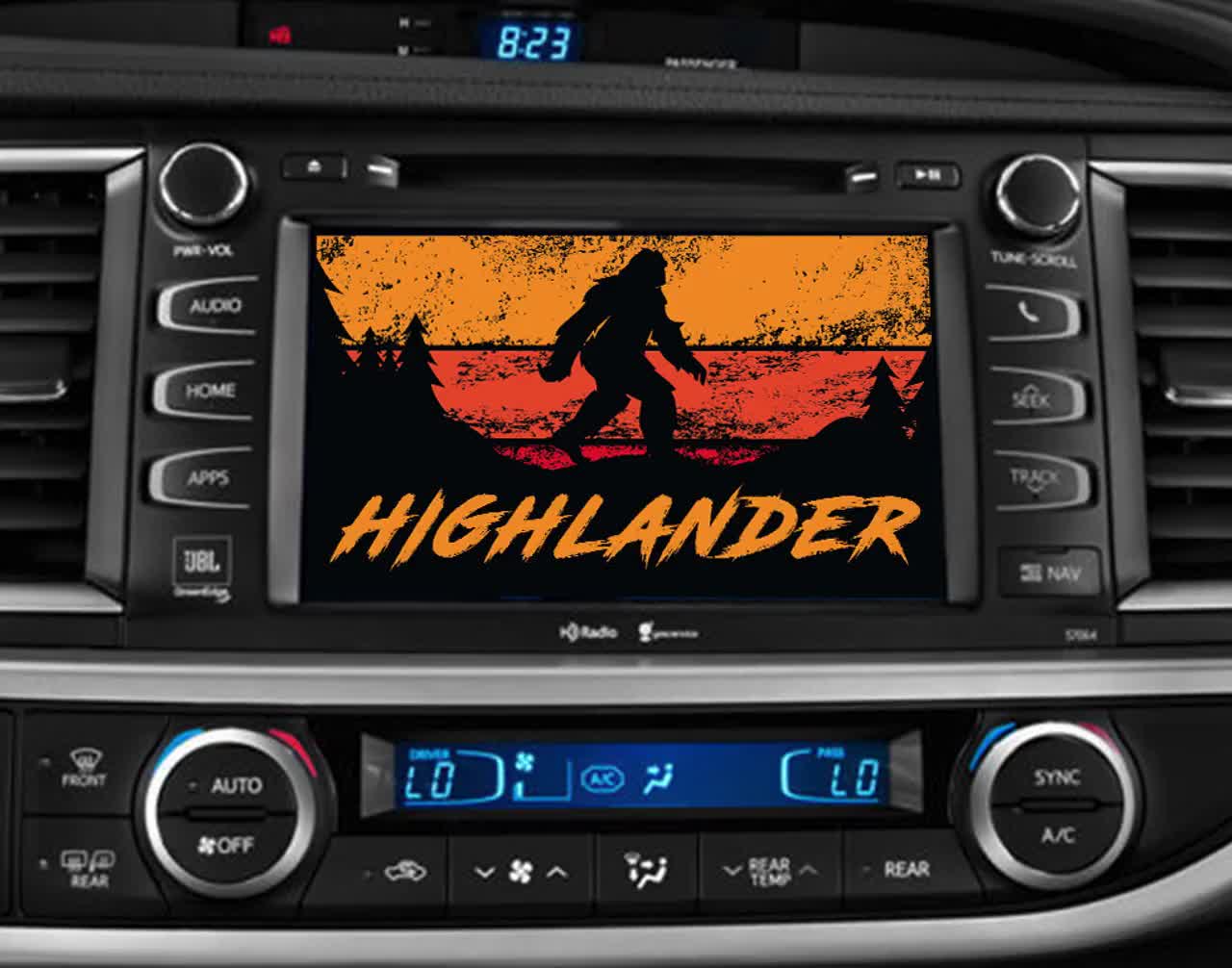 HIGHLANDER Sasquatch Startup Radio Screens (Multiple Colors)