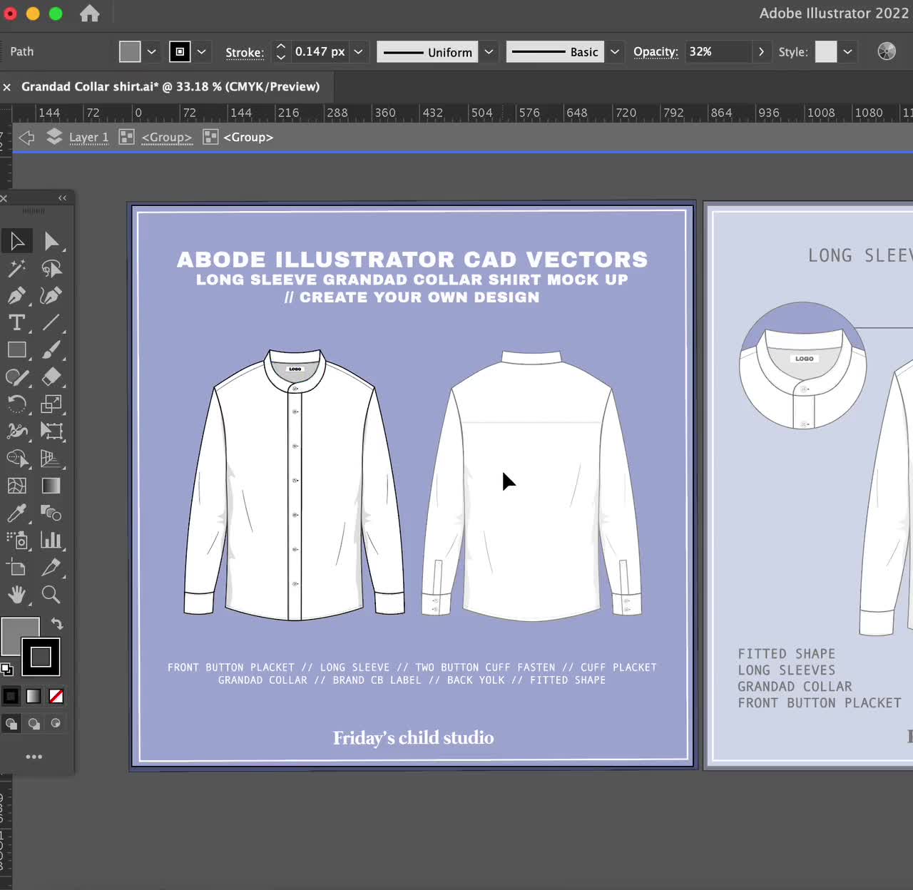 Drawstring Editable Vector Templates / Technical Drawings / Fashion CAD  Designs for Adobe Illustrator / Fashion flat sketch
