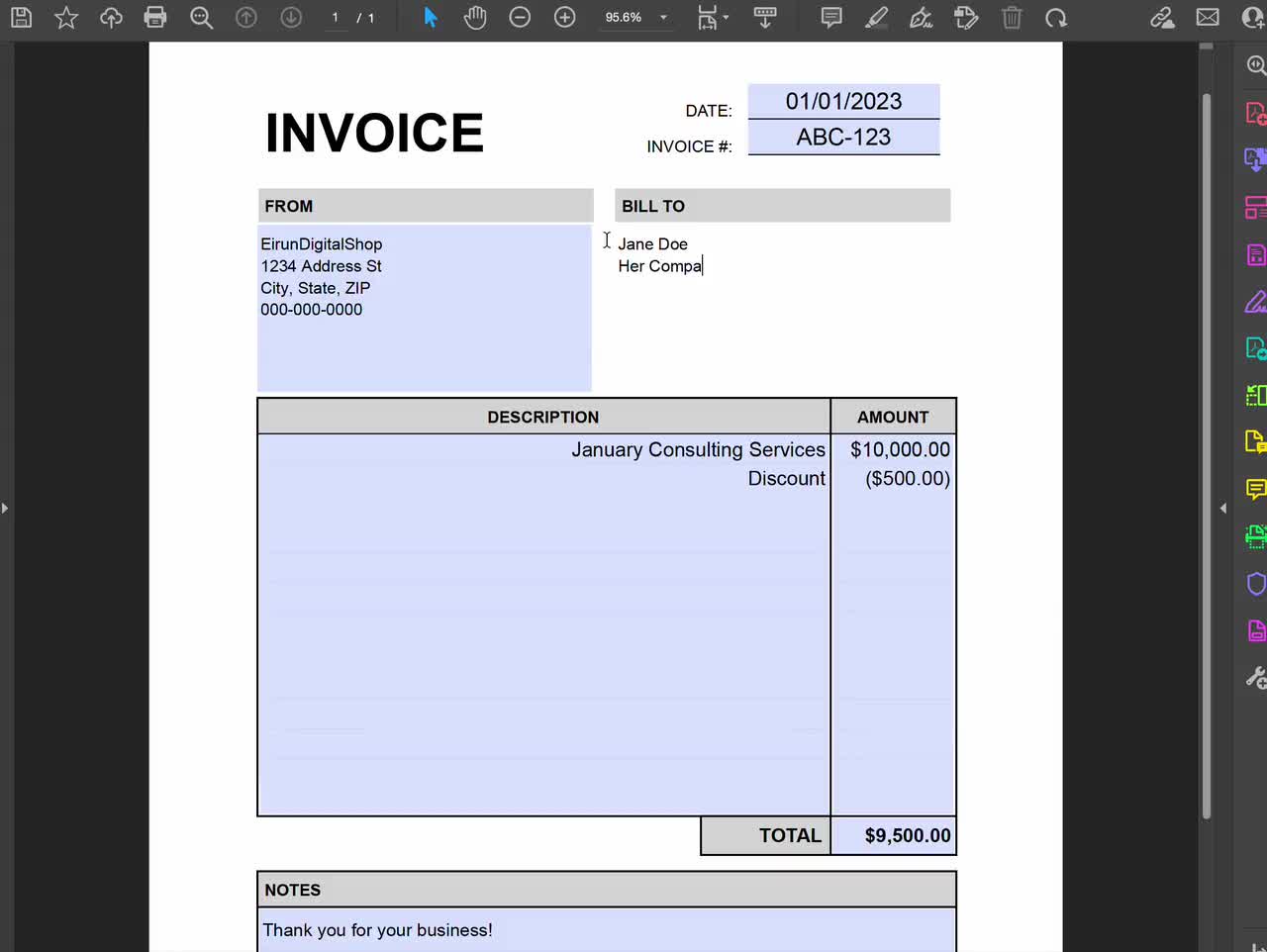USA Hermes invoice template in Word and PDF format, fully  Invoice  template, English writing skills, Statement template