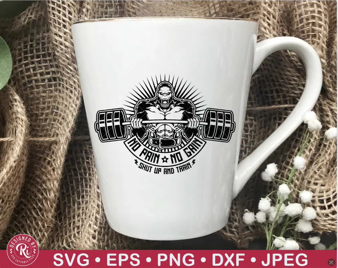 Gain Train Powerlifting, Bodybuilding, Fitness' Mug