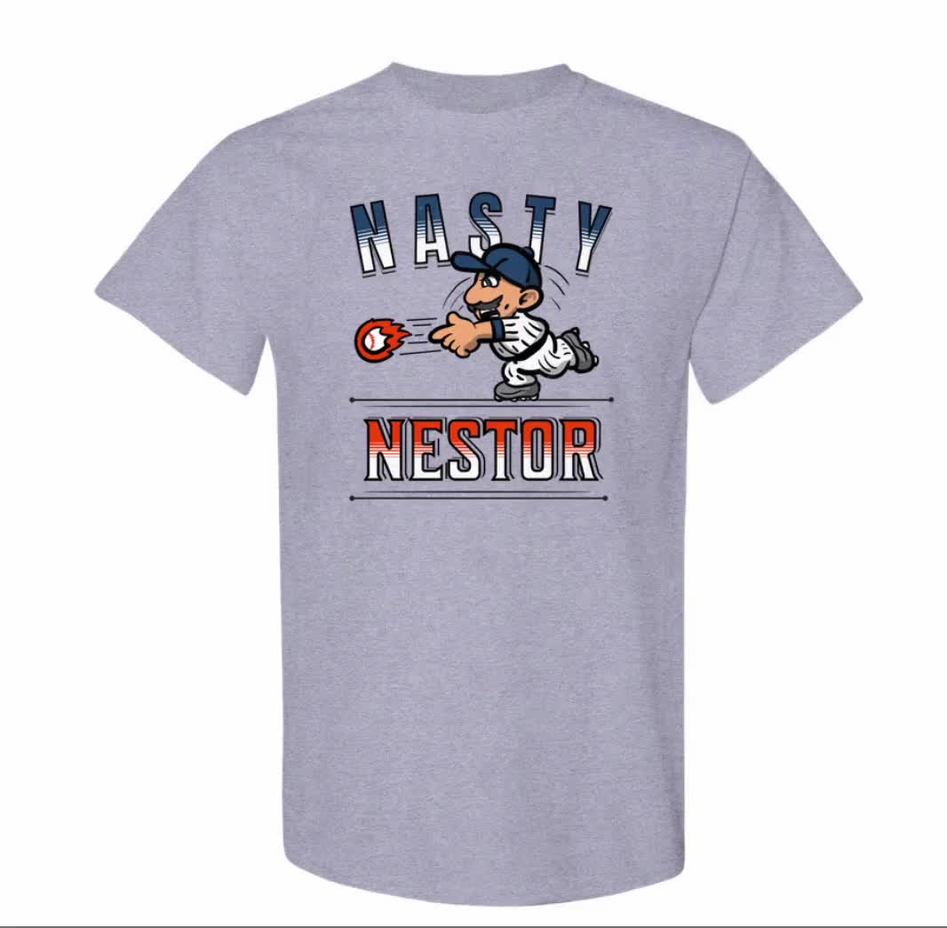 Nestor Cortes: Nasty Nestor, Women's V-Neck T-Shirt / Extra Large - MLB - Sports Fan Gear | breakingt