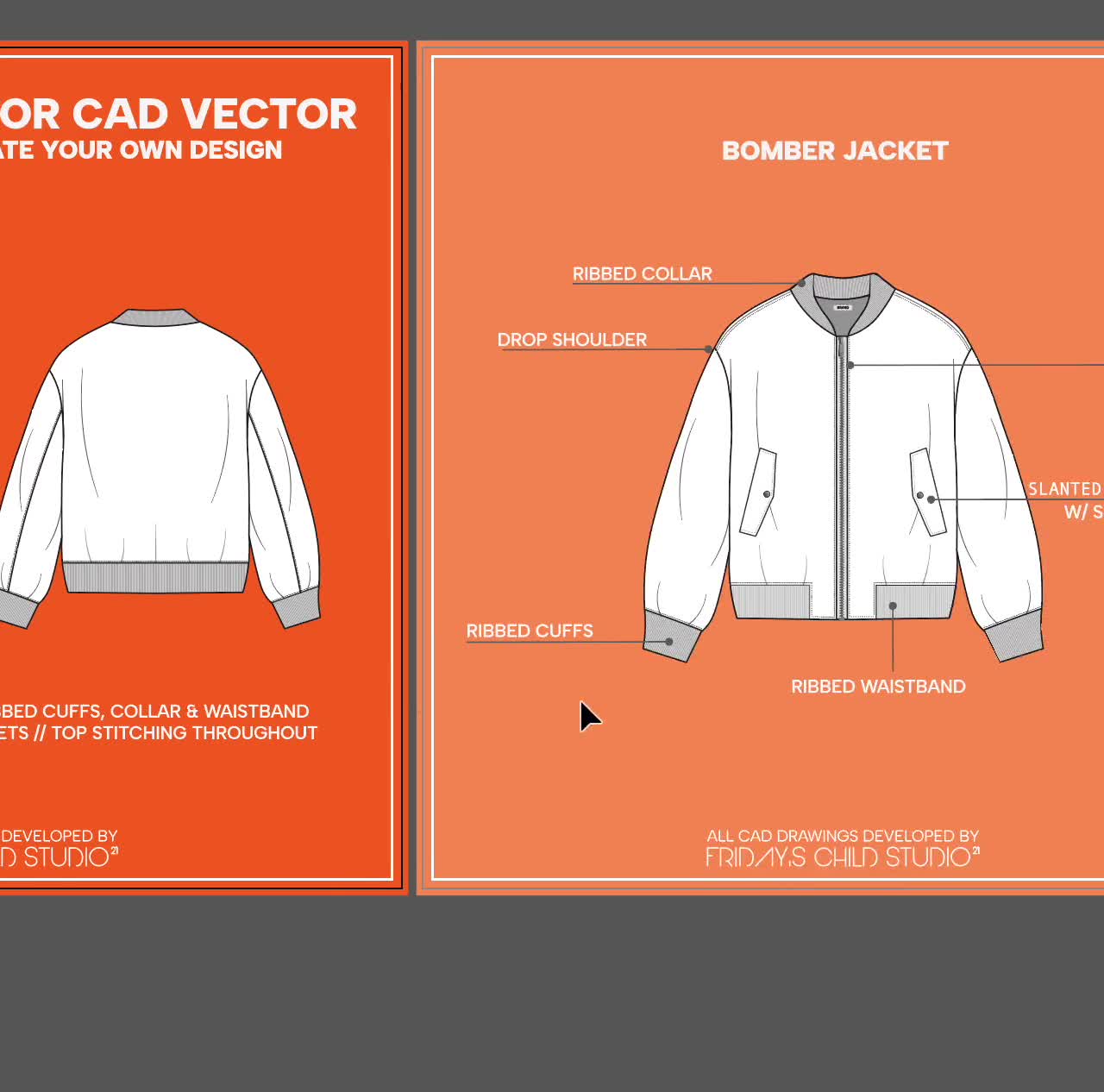 Bomber jacket Royalty Free Vector Image - VectorStock