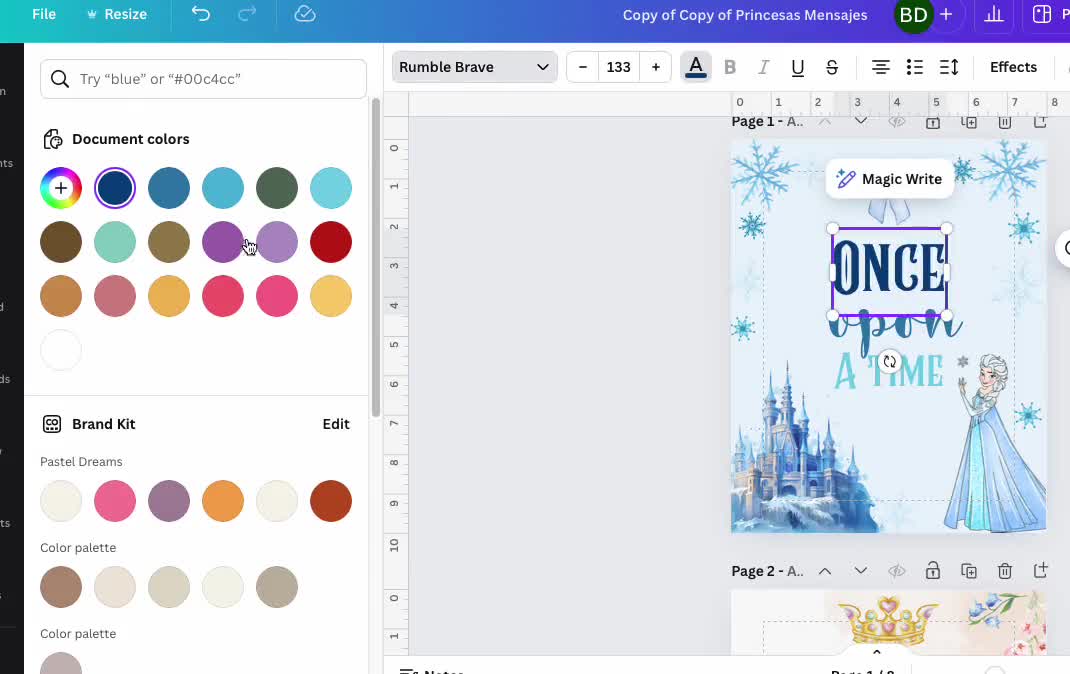 Bewerkbare en afdrukbare Ariel Princess-muurkunstsjabloon, feestdecoratie kleine zeemeermin, Ariel-bordsjabloon, decor zeemeermin feestborden video poster