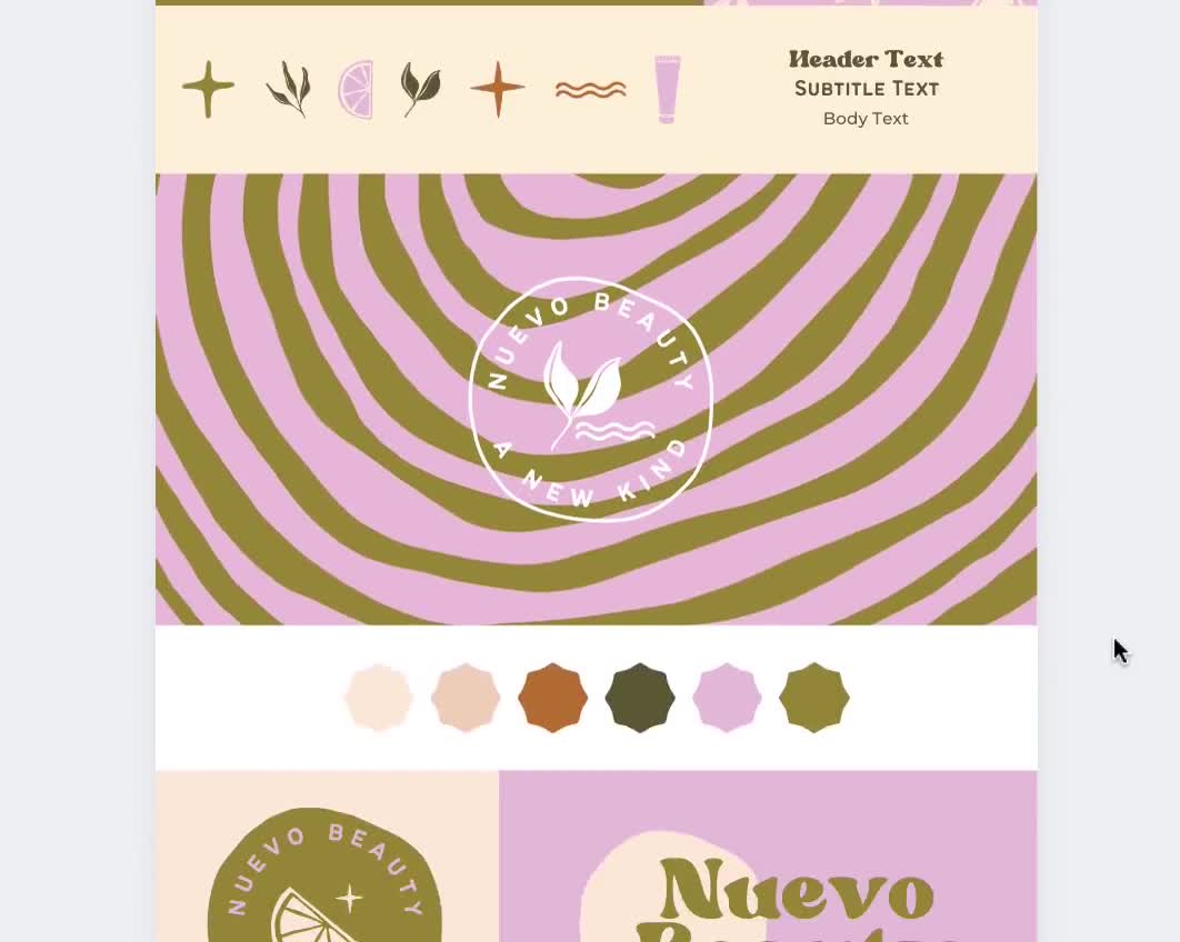 Retro Star Logo: Colorful DIY Brand Kit (Canva Editable) video poster