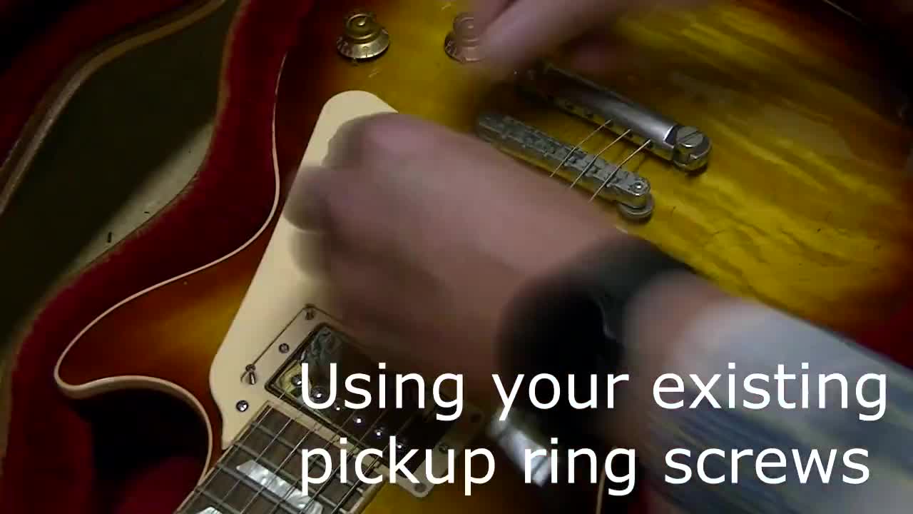 レスポール スクリューレス - ドリル不要 - ピックガードマウント